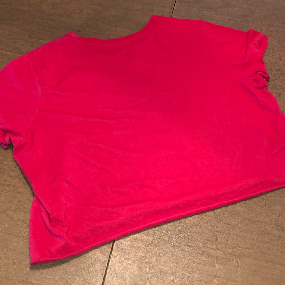 NBA Chicago Bulls Red White Cut Off T Shirt L - Picture 6 of 8